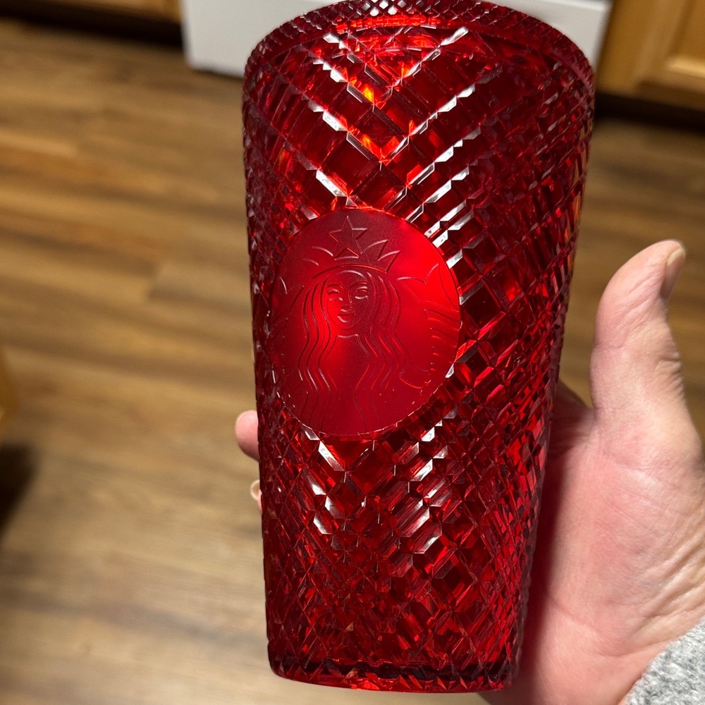 Starbucks Ruby Red Textured Tumbler